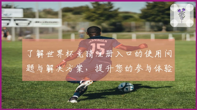 了解世界杯竞猜注册入口的使用问题与解决方案，提升您的参与体验